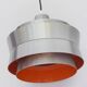 Suspension Trava de Carl Thore en aluminium avec intérieur laqué orange