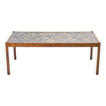 Table basse unique Pebbles d'Ib Kofod-Larsen