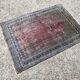 Vintage Anatolian prayer rug made of hand-knotted wool.