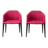 Set of 2 Pedrali LAJA armchairs – Italian design – Alessandro Busana
