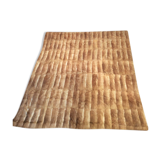 Rabbit skin rug, 200x225cm.