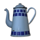 Cafetière bleue en tôle émaillée