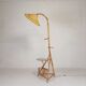 Bamboo floor lamp, 1950s