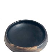 Plat Abron "Kânâh" in smoked terracotta | Ø 31cm diameter