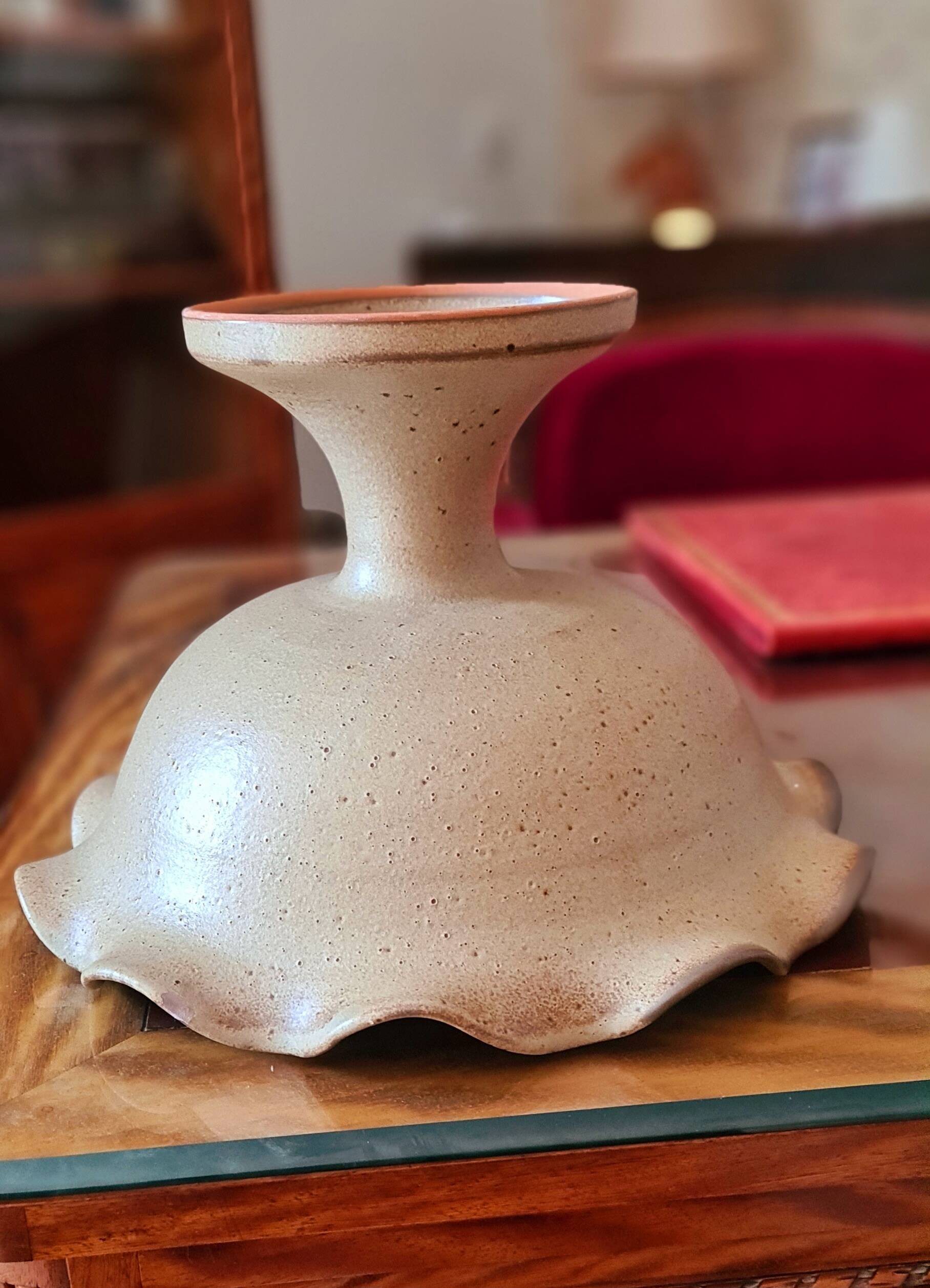 Coupe Vallauris en grès pyrité