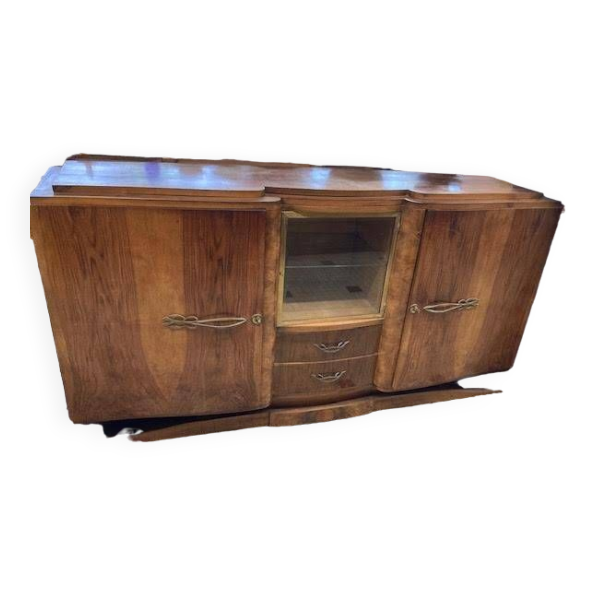 Art Deco 3-door, 2-drawer sideboard