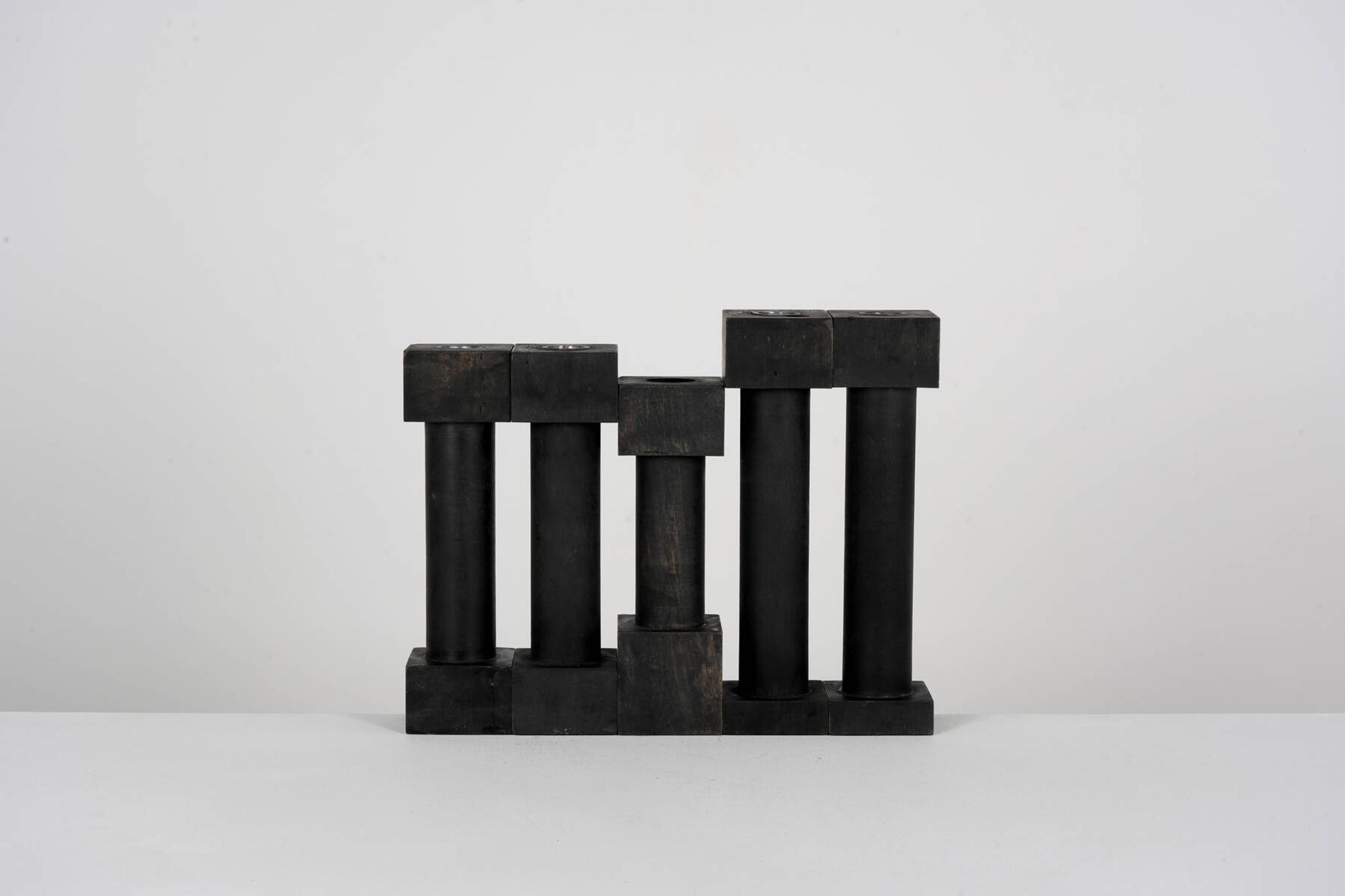 Rare set of postmodern candlesticks by Jérôme Thermopyles circa 1980.