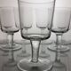 7 verres à eau/vin soufflés