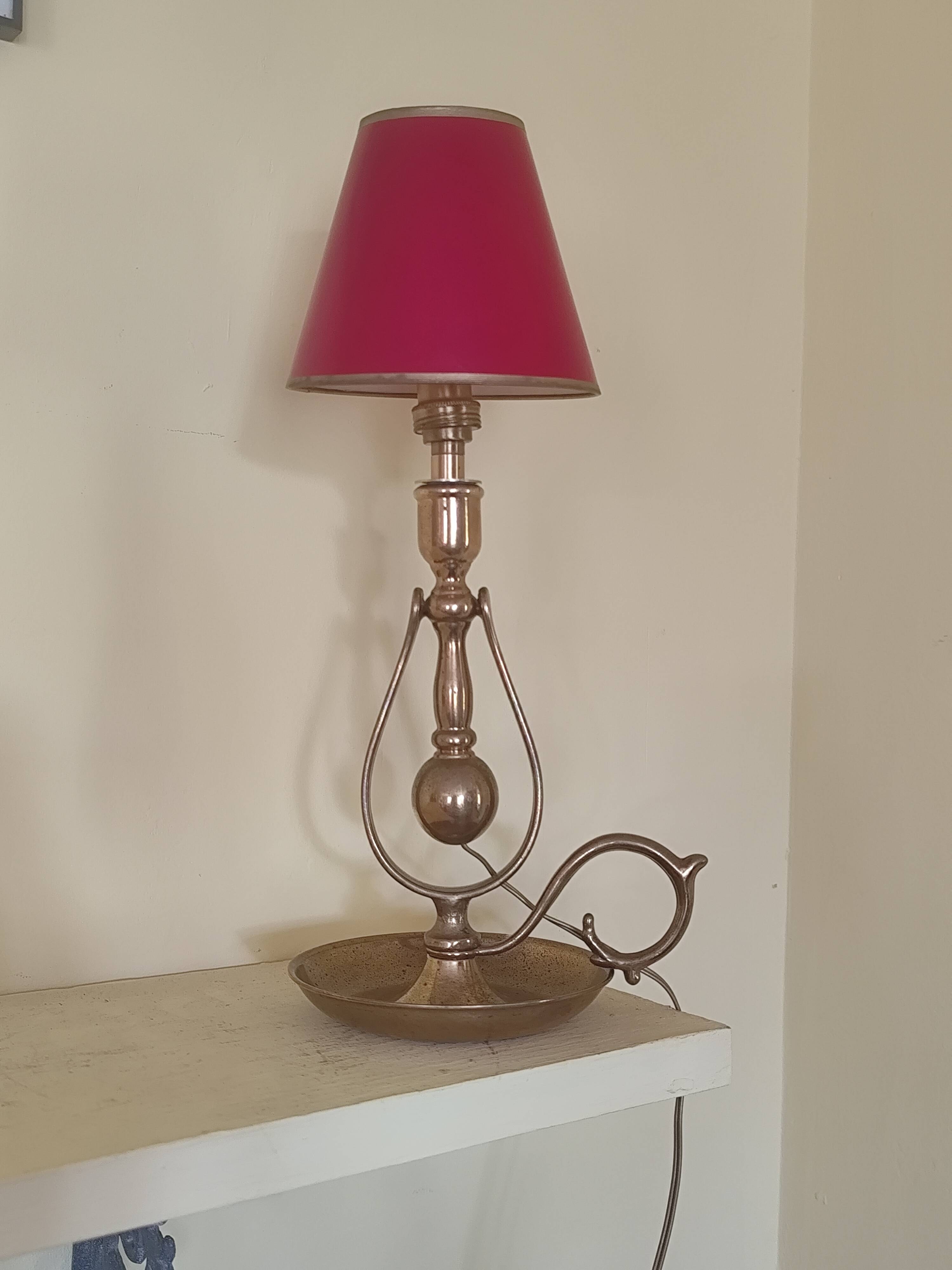 Marine lamp in bronze and brass - bronze swing lamp