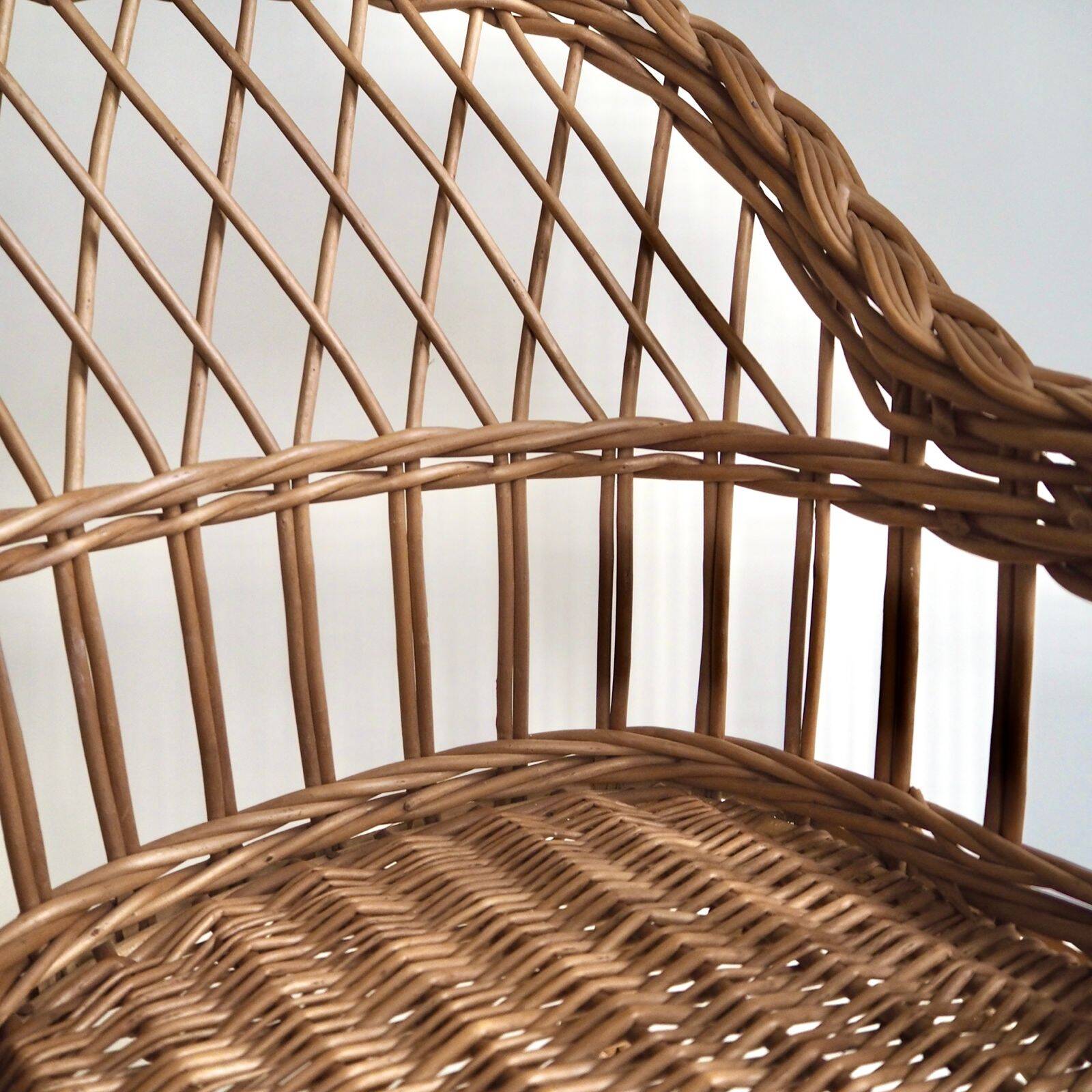 Wicker armchair for children