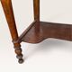Dressing table in walnut and marble, late 19th century.