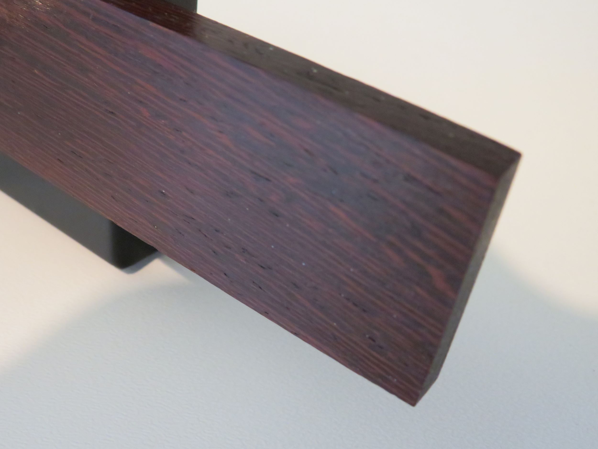 Vintage wall lamp in teak and glass relief Belgium 1970