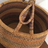 Old round African basket
