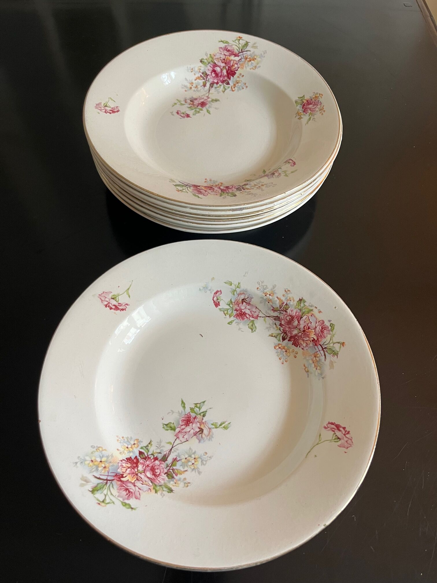 Large service 24 pieces iron earth