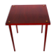 Teak wood side table with brass details