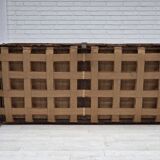 1930-35s, Danish 3-seater sofa, furniture velour, furniture mesh, ash wood.