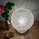 Vintage art deco globe table lamp in frosted glass