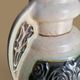 Earthenware ear vase with crackled glaze, Art Deco - Black roses