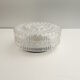 Vintage ceiling lamp / wall lamp - Molded glass - Round shape - 1970