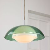 Italian Green Pendant Lamp in Plexiglass