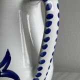 Hand decorated ceramic pitcher