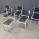Ensemble de 6 chaises Sandow par René Herbst, années 1980