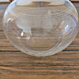 Guilloché crystal wine carafe (engraved) - early 1900s