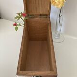 Vintage wooden index card box