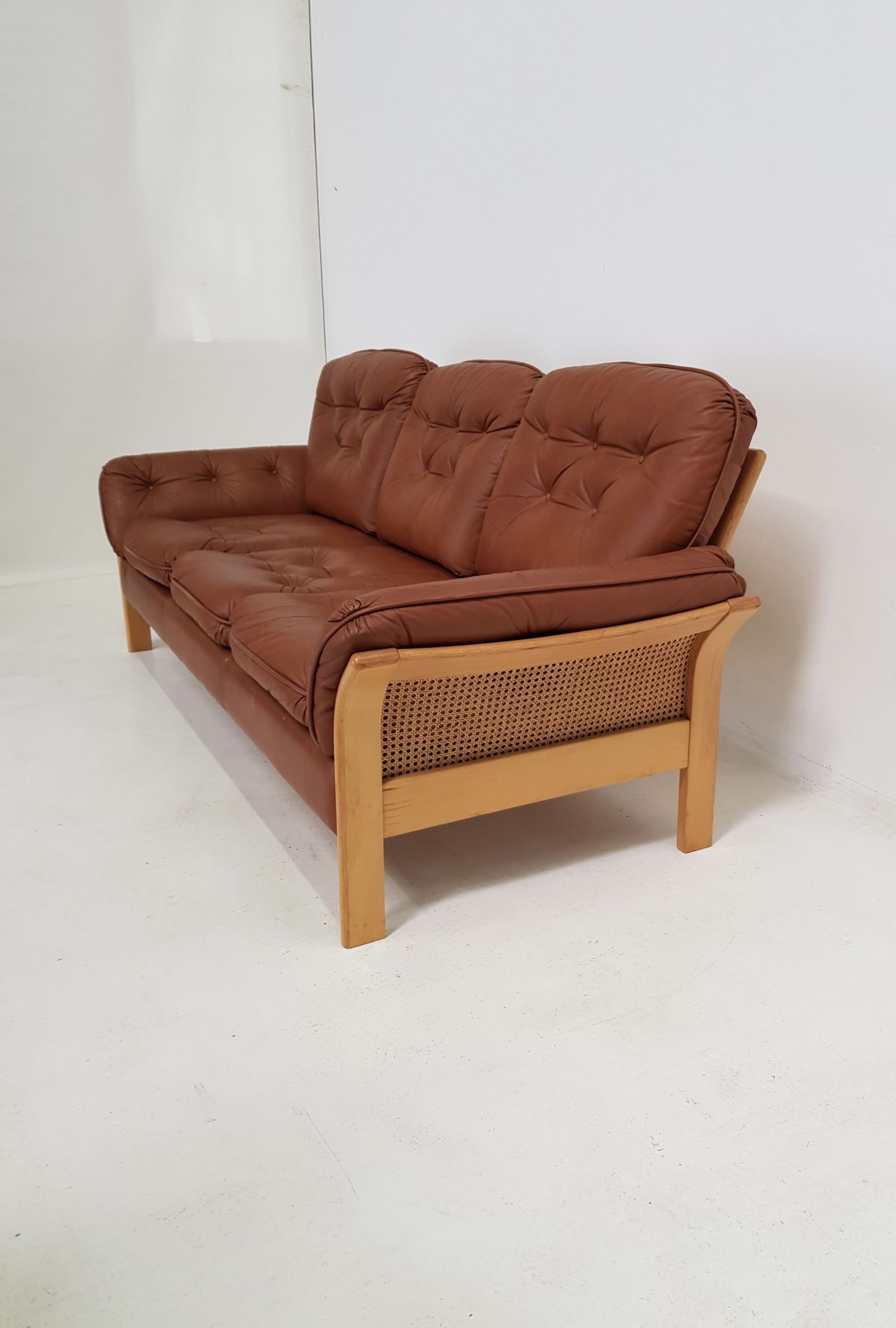 Sofa edited by Ulferts Sweden Wooden Structure, canna 1960s