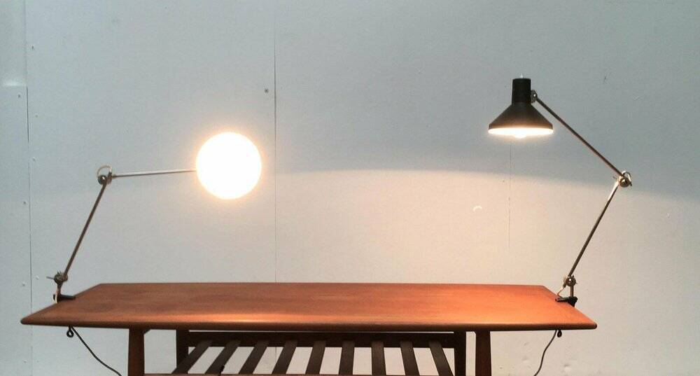 Mid-century table clamp lamp model no. 2002 by Elux, 1960s, set of 2.