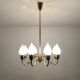 Danish Brass Chandelier by Fog and Morup