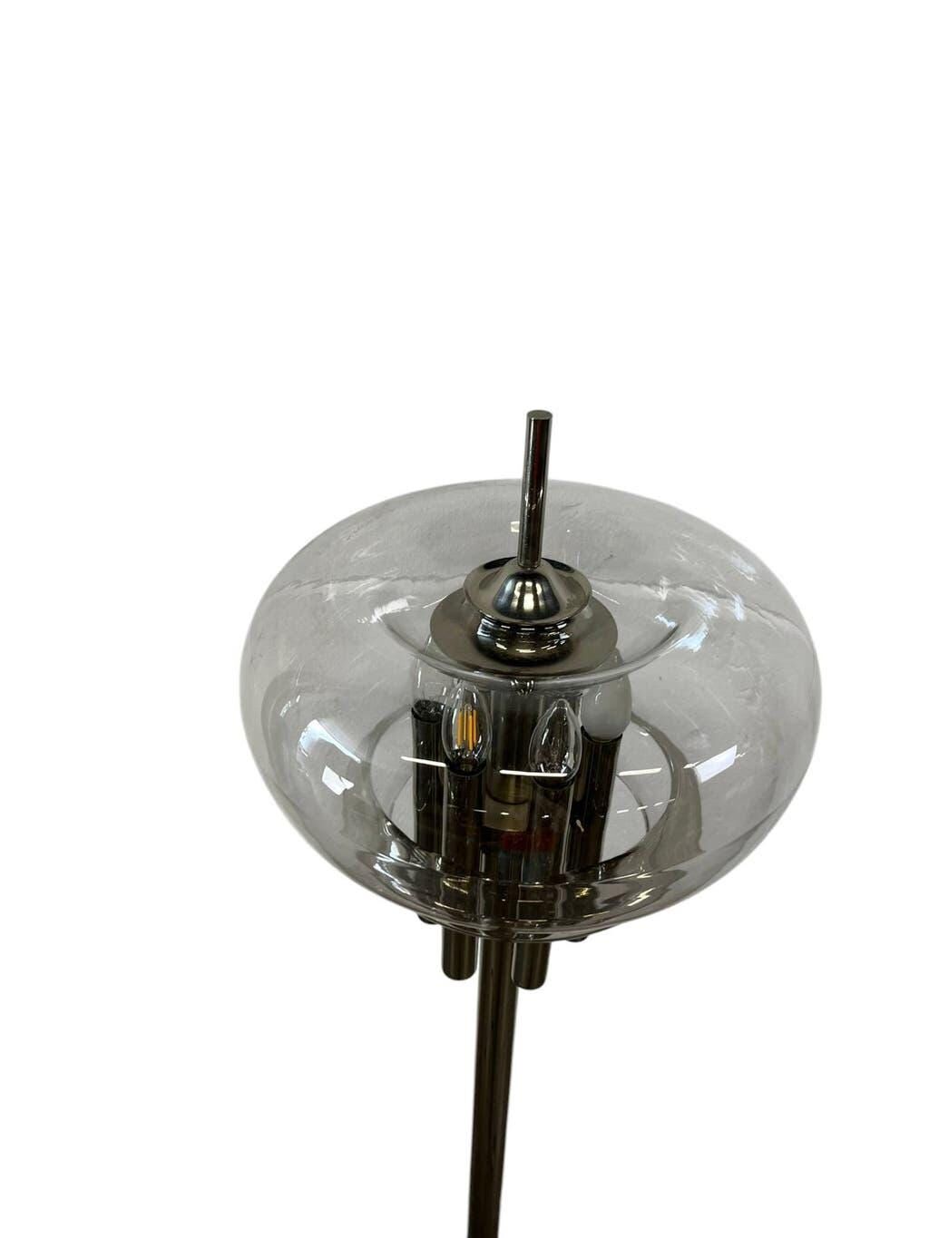 Vintage chrome floor lamp 'Leclaire & Schäfer'