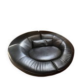 canapé rond noir en cuir DS-152  sede Jane Worthington