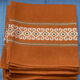 Lot de 12 serviettes de table style basque