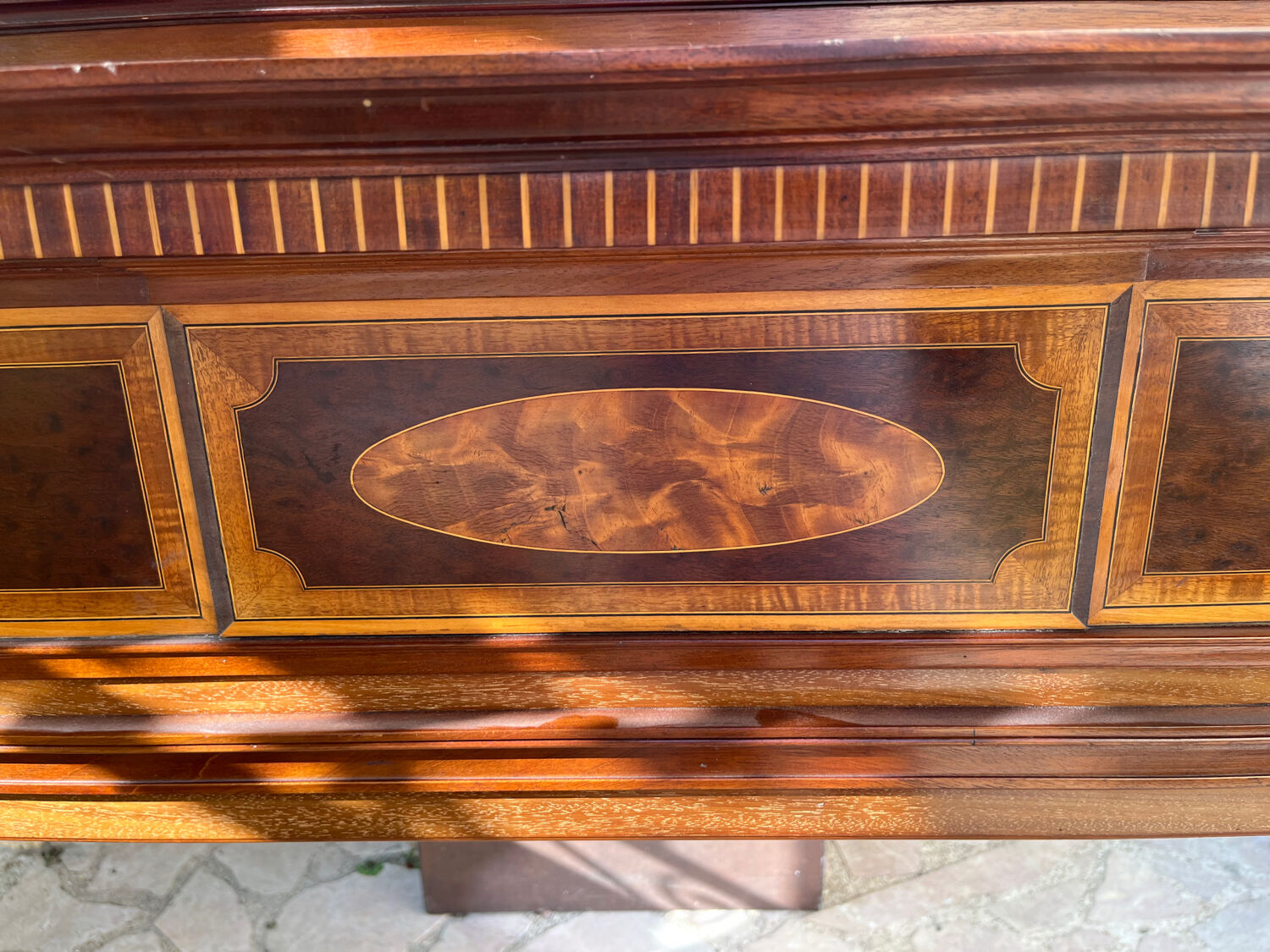 Wooden fireplace mantle