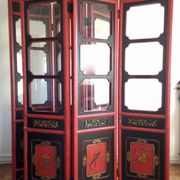 Pair of 3-panel screens