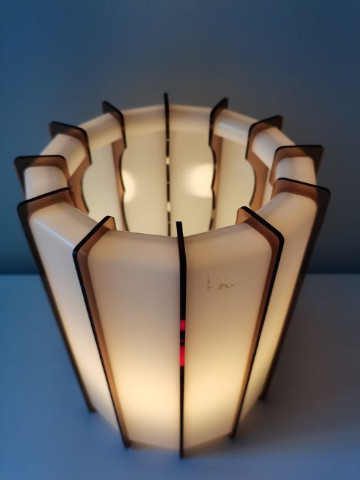 Plastic and plexiglass table lamp Harvey Guzzini
