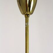 Mid-century steel & glass pendant lamp, 1960s