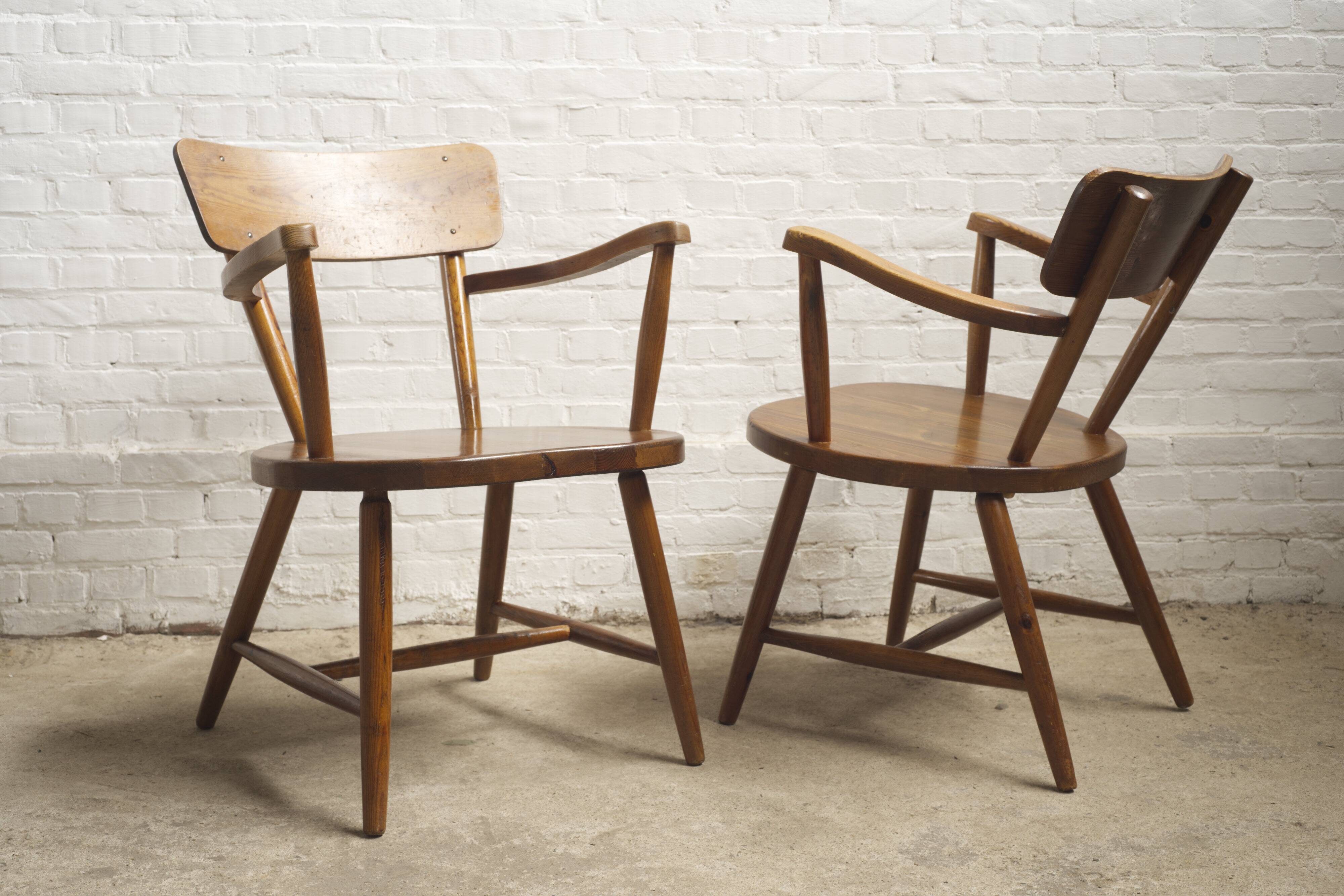 2x swedish cabin lounge armchairs