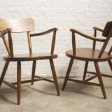 2x swedish cabin lounge armchairs