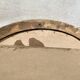 Art Deco oval frame in gilded stucco and wood