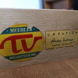 André Simard vintage sofa end