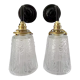 Set of two Art Deco wall lamps