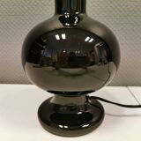 Holmegaard table lamp model "Bridge-opal" - black, designed by Michael bang in 1978
