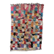 Colorful Boucherouite Moroccan rug - 141 x 240 cm