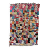 Tapis Marocain Boucherouite coloré - 141 x 240 cm