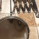 2 vintage accordion mirrors