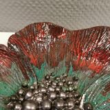 Earthenware dish, in beautiful partial glaze. Made by Sloth keramik Danamrk 1978