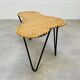 Raoul Guys coffee table, free form, wicker and metal, 1960s.