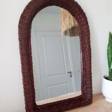 Old wicker mirror